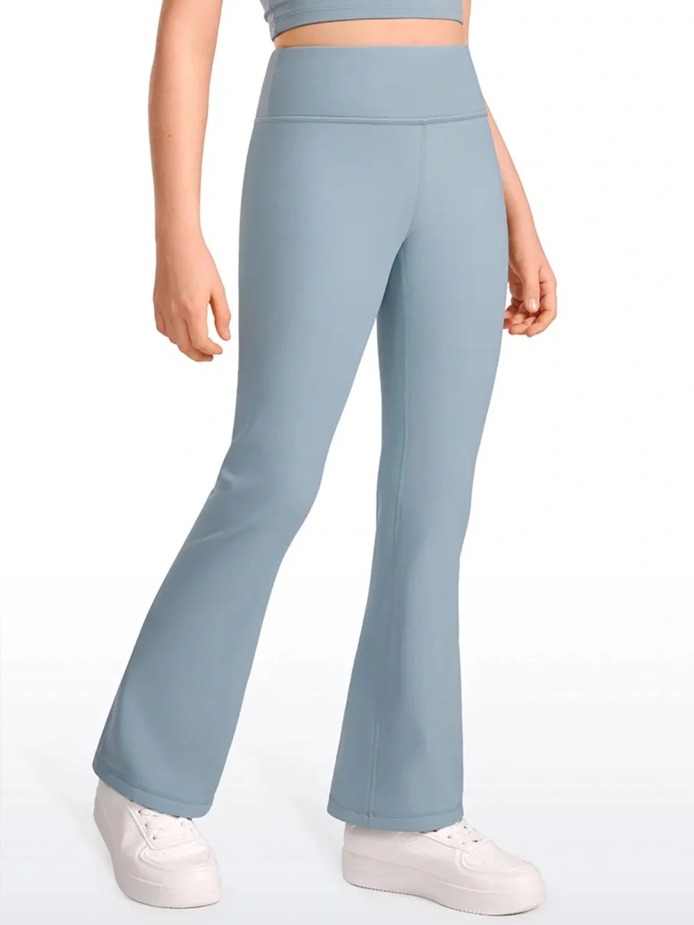CRZ YOGA Thermal Fleece Lined Soft Girls Flare Leggings Bundle of 2- Sz L / 12yr